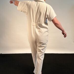 Rachel Comey White Corduroy Barrie Jumpsuit